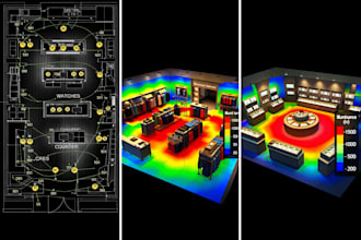 make you lighting design cad plan and dialux