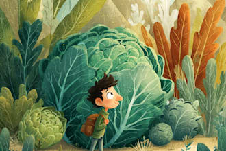 illustrate children book illustration, kids story book