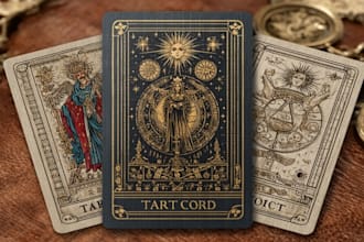 draw custom tarot card, playing card, card game, oracle, or zodiac in any style