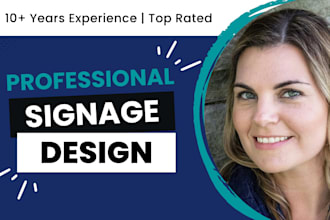 design a print ready sign