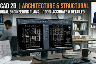 create professional auto cad architectural and structural drawings