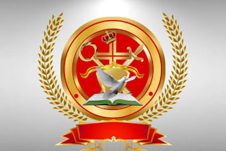create unique church seal, apostle seal or bishop seal logo