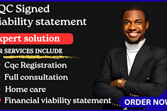 provide you a signed viability statement for cqc
