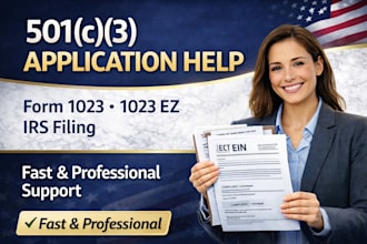 prepare your 501c3 application form 1023 or 1023 ez
