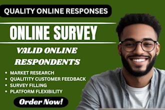 connect with survey respondents to complete online questionnaires or form