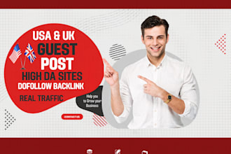 provide USA UK guest post backlinks on authority sites