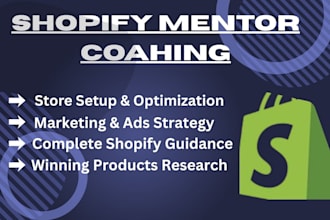 be your shopify dropshipping ecommerce coach