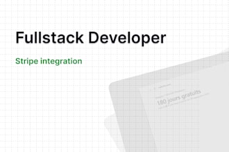 develop a full stack web app with stripe and admin dashboard