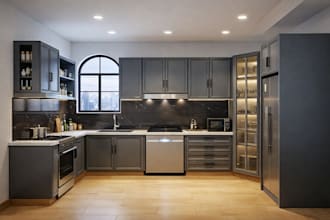 design custom cabinet, kitchen design, media wall, drawer with details drawing