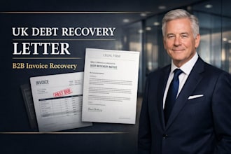 draft a powerful UK commercial debt recovery letter for business