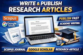 write and publish article in scopus journal and google scholar