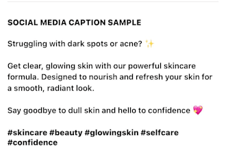 write captions and content ideas for your brand