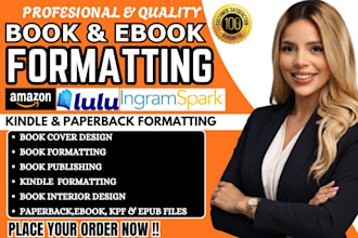 manuscript formatting and layout design typesetting paperback kindle formatting