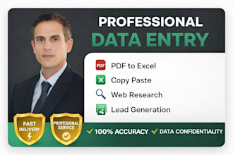 do data entry, copy paste, web research,and lead generation