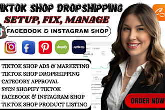 fix setup tiktok shop dropshipping and category approval