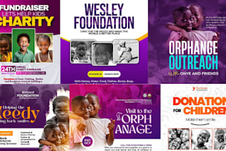 design non profit fundraising ngo sponsorship crowdfunding event flyer