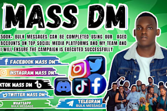 send whatsapp bulk message facebook mass direct message instagram mass dms