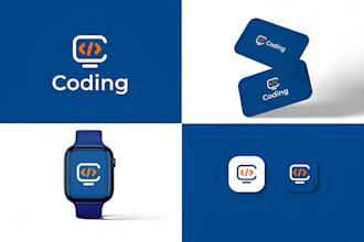 design modern minimalist brand identity and app icon