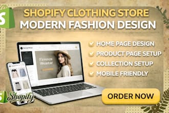 build a reponsive shopify clothing website design clothing store to boost sales