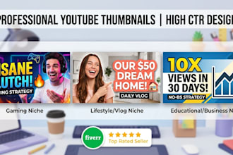 design catchy youtube thumbnails