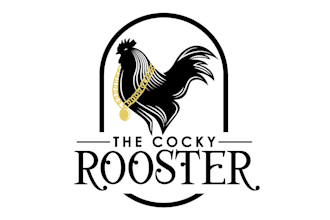 design premium powerful rooster theme logo for you