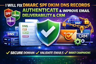 fix dmarc spf dkim dns record domain authenticate email campaign deliverability
