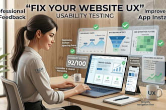 provide detailed app and website usability testing and UI feedback