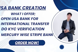 create USA bank account for any country open mercury wise stripe bank