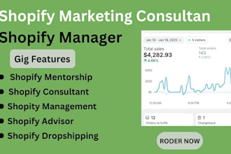 be  your shopify store manger
