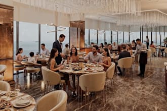 upgrade 3d hotel building, design modern interior layout, restaurants rendering