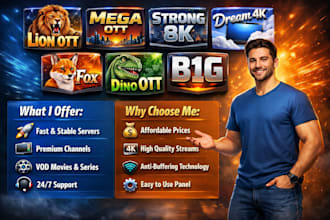configure reseller panel, trex, dino ott, mega ott, strong8k, lion ott, b1g