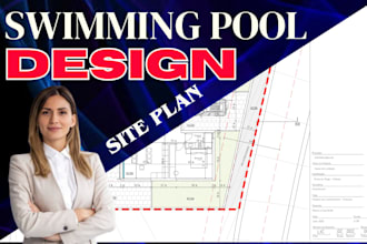 swimming pool construction drawing landscape drawing review for city permit