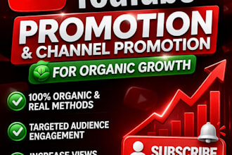 do organic you tube channel promotion to grow your channel