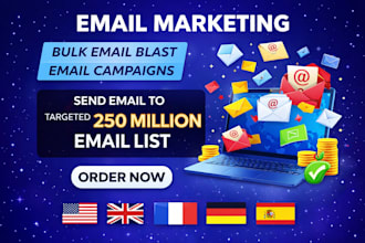do bulk email blast, email marketing and email marketing campaign