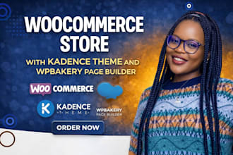 customize wocommerce store using wpbakery builder, kadence theme, wpbakery