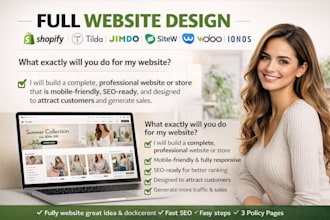 build design tilda jimdo sitew odoo webnode wizishop ionos website store design
