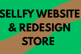 do sellfy website design and redesign store