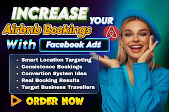 run facebook ads for airbnb promotion to get more bookings and targeted guests