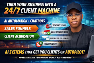build ai automation sales funnel client acquisition system ai receptionist