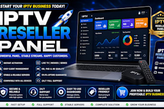 provide stable reseller panel, dream4k, mega ott, lion ott, strong8k, trex panel