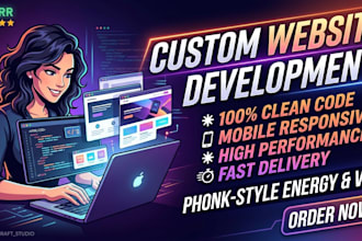 develop a premium custom website with modern UI UX design