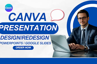 design power point presentation, canva and google slides