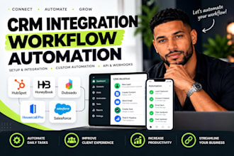 integrate hubspot honeybook dubsado salesforce housecall pro CRM services