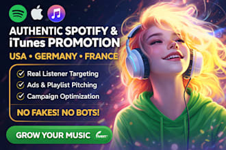 run authentic spotify itunes campaign in usa germany france and ads