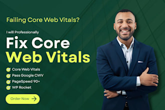 fix wordpress inp,  lcp and cls to pass core web vitals in google search console