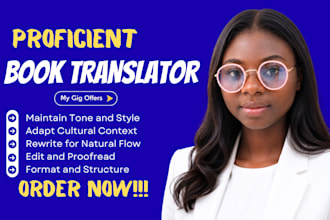 translate and edit english children book spanish to french japanese translation