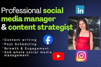 be your social media manager and content strategist