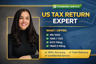 prepare and e file irs form 1065, 1120, 5472, fbar and 1040 US tax returns