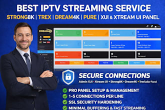setup adminxui panel,xtream ui server, strong8k,dream4k,trex reseller panel