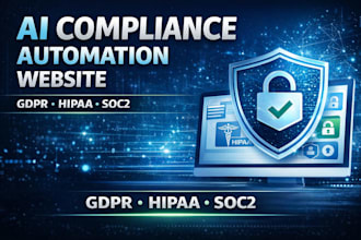 build saas ai compliance automation website for gdpr, hipaa, soc2, data privacy